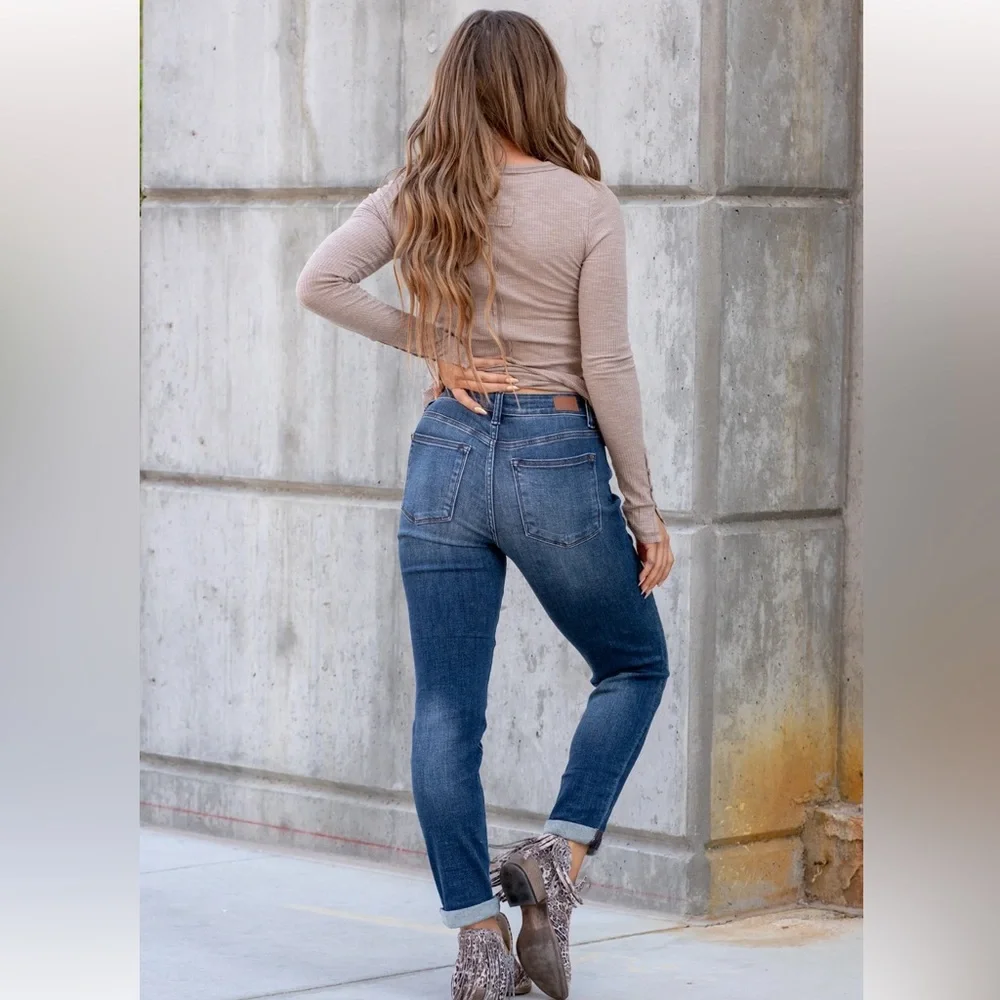 Judy Blue Dark Wash Ankle Jeans